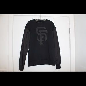 Large Black San Francisco Giants sweatshirt made by Wright & Ditson.